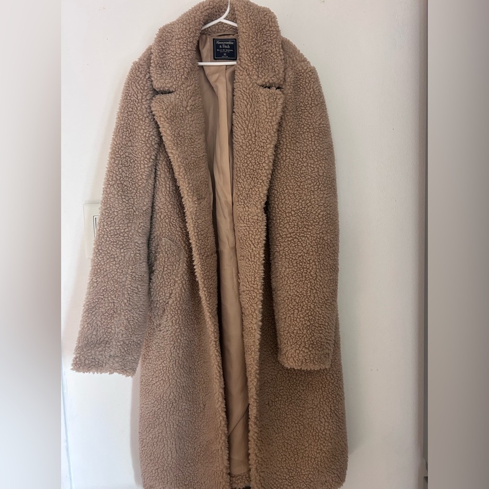 Abercrombie & Fitch Teddy Coat XS - Picture 2 of 8